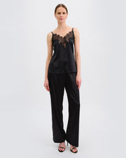 Satin camisole Pajama S03419 black