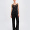 Satin camisole Pajama S03419 black