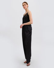 Satin camisole Pajama S03419 black