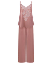 Satin camisole Pajama S03420 wood rose