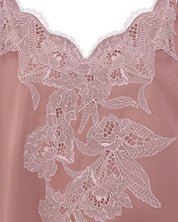 Satin camisole Pajama S03420 wood rose