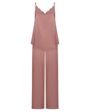 Satin camisole Pajama S03420 wood rose