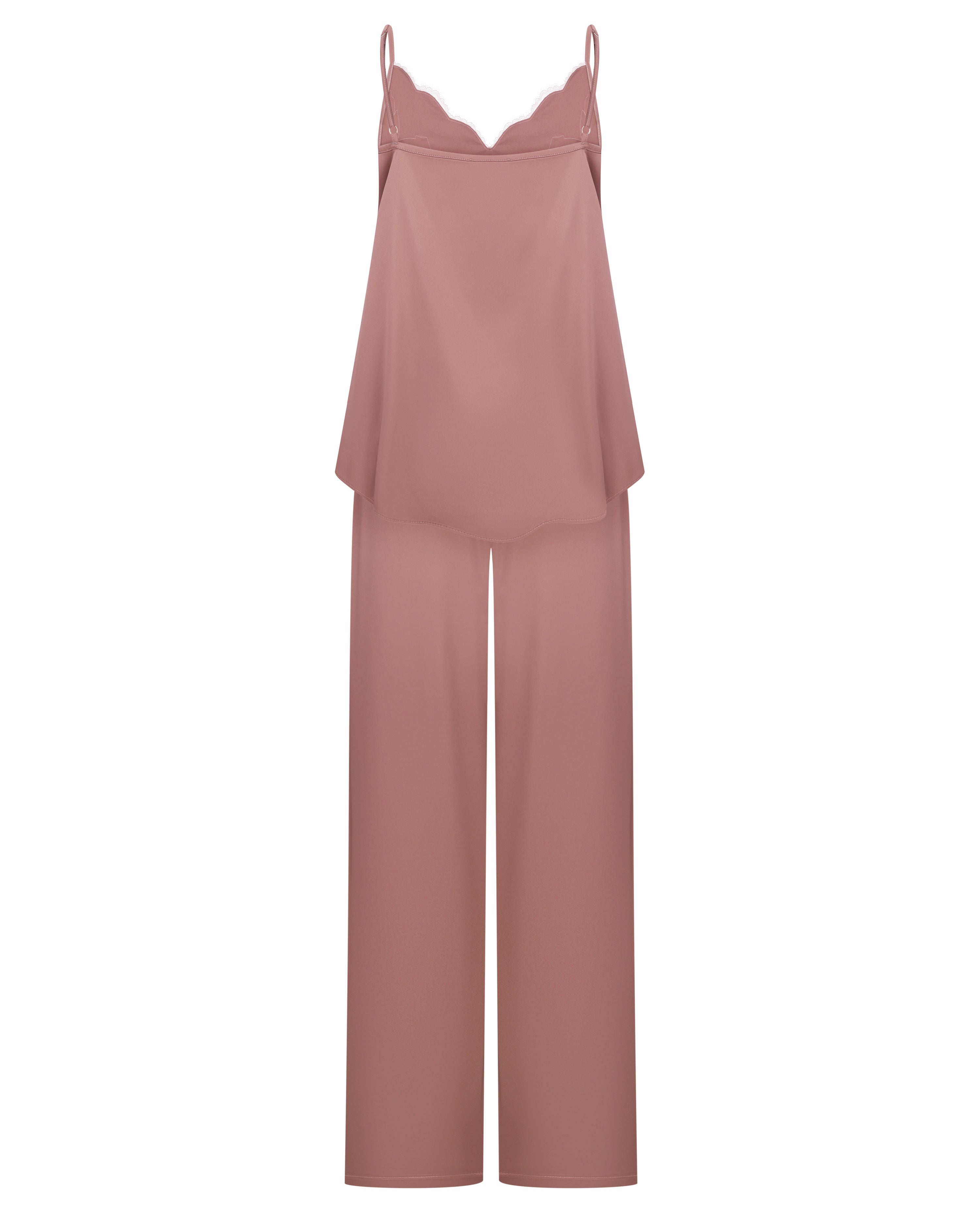 Satin camisole Pajama S03420 wood rose