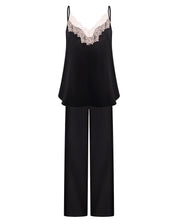 Satin camisole Pajama S03421 black